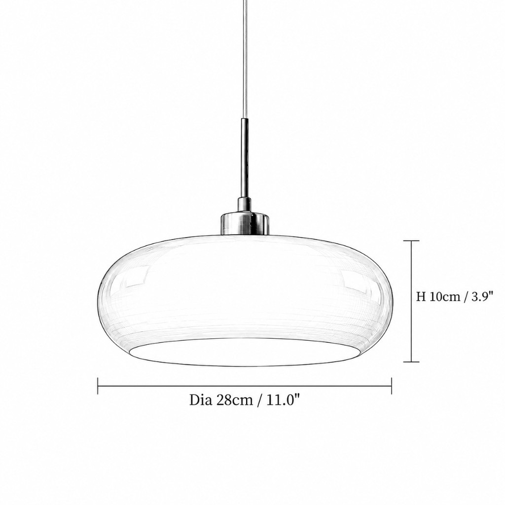 Schirmmaße Ø 28 cm × H 10 cm