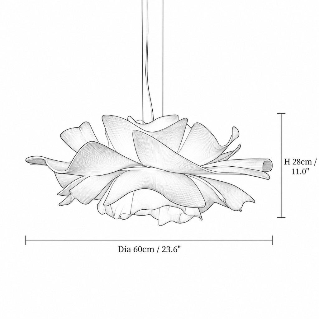 Maßzeichnung Ø 60 cm × H 28 cm