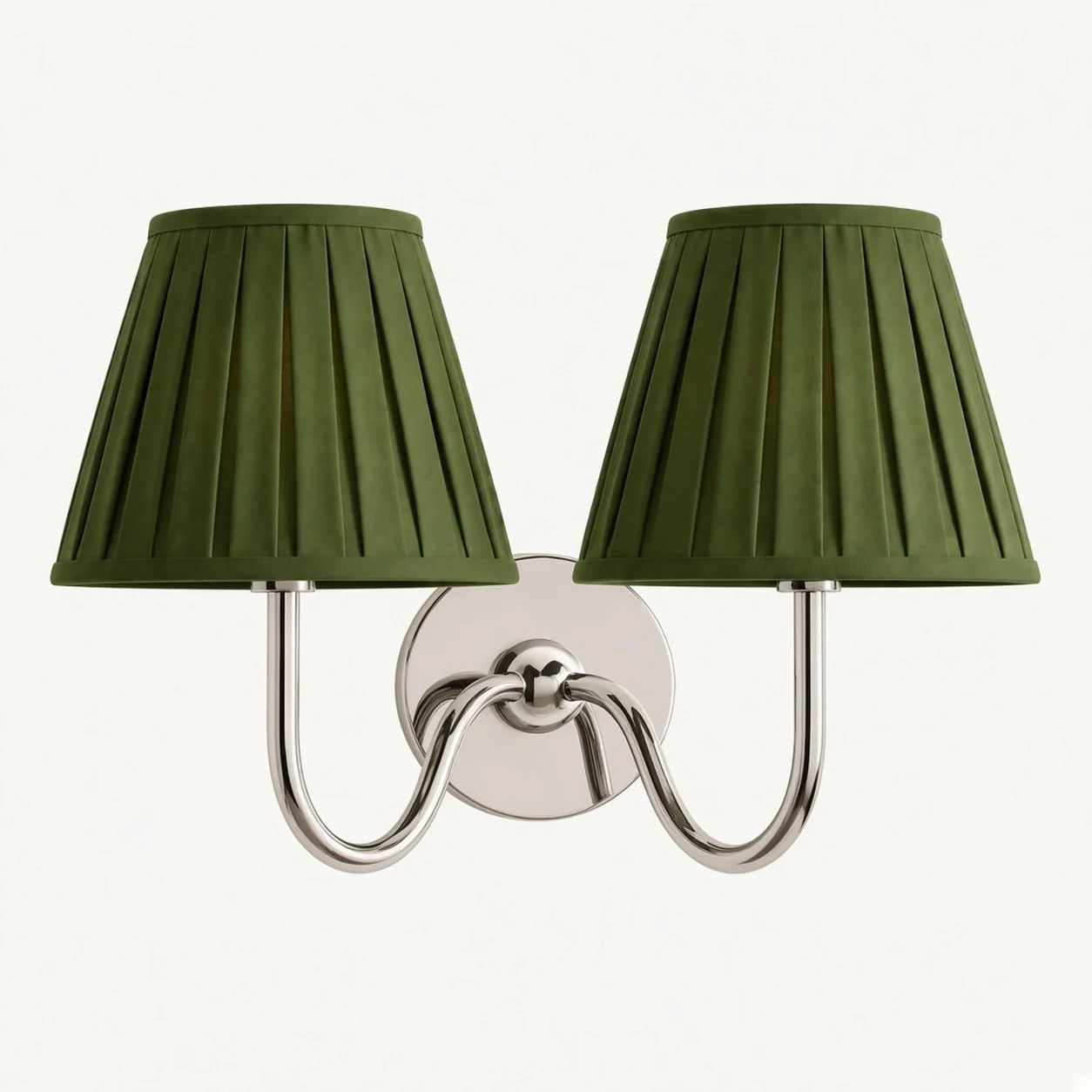 Luvora 2 Heads · Chrome · Green Pleated