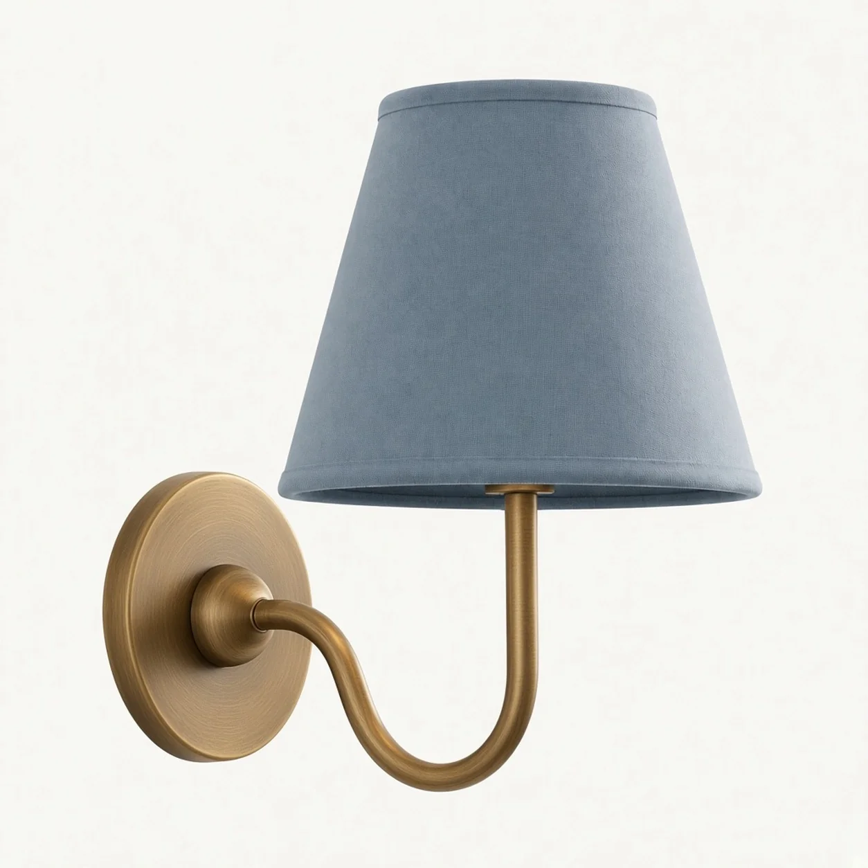 Luvora 1 Head · Brass · Dusty Blue Plain