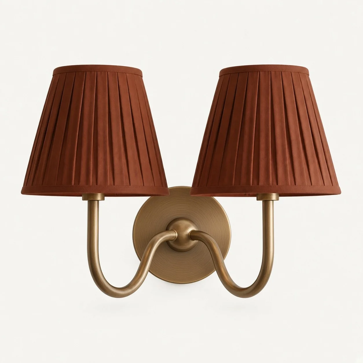 Luvora 2 Heads · Brass · Red Pleated