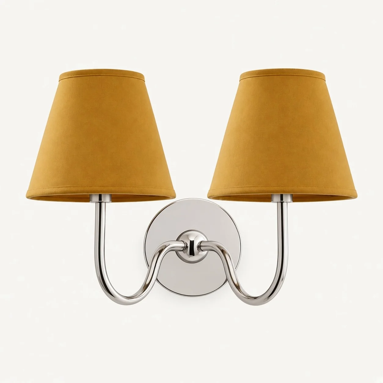 Luvora 2 Heads · Chrome · Mustard Yellow Plain