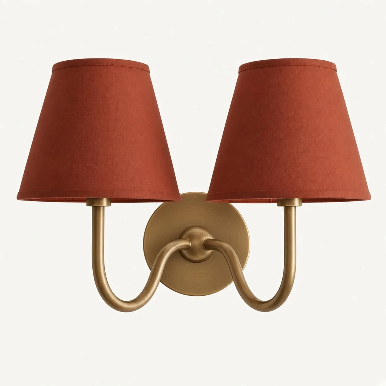 Luvora 2 Heads · Brass · Red Plain
