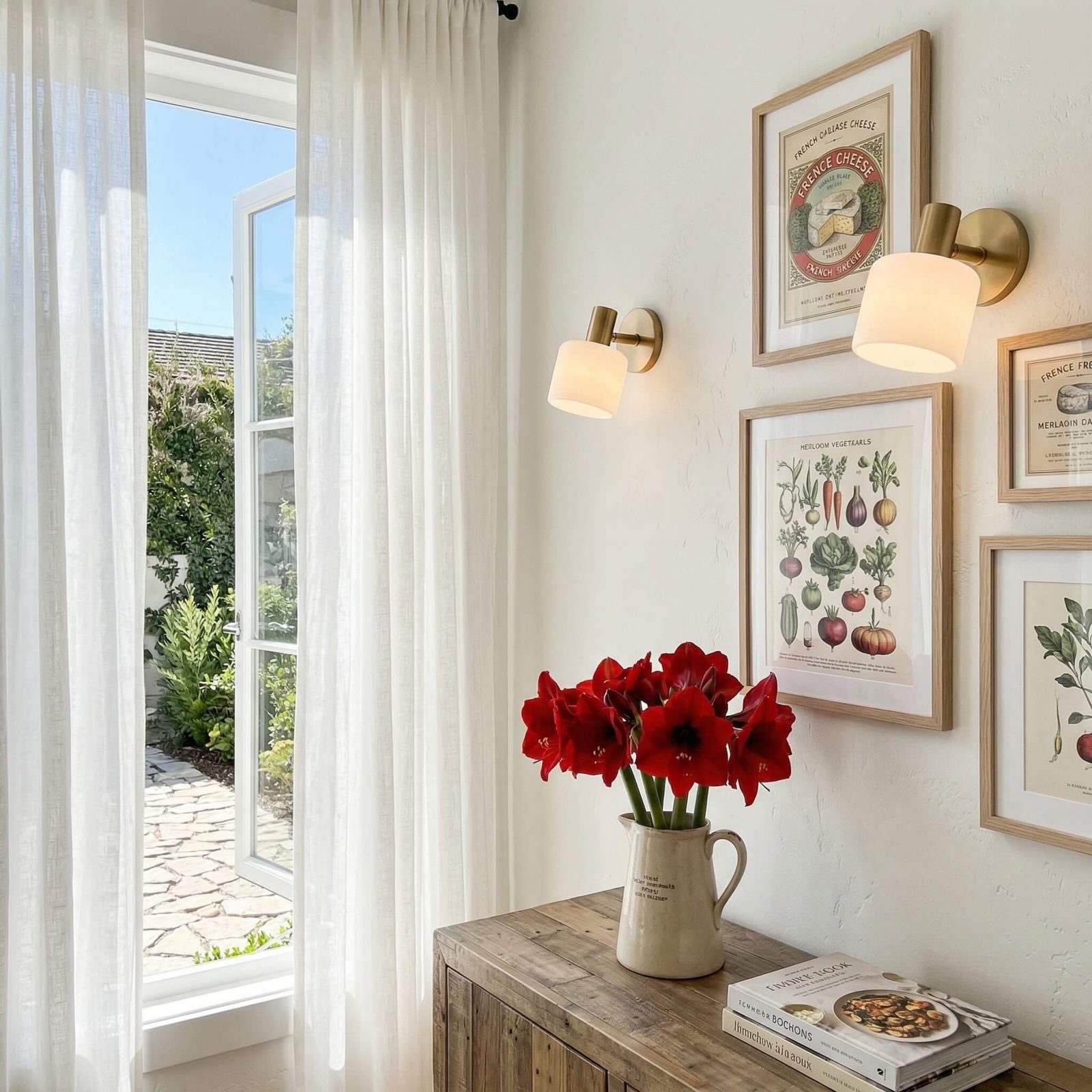 Cerova wall sconce in a home interior