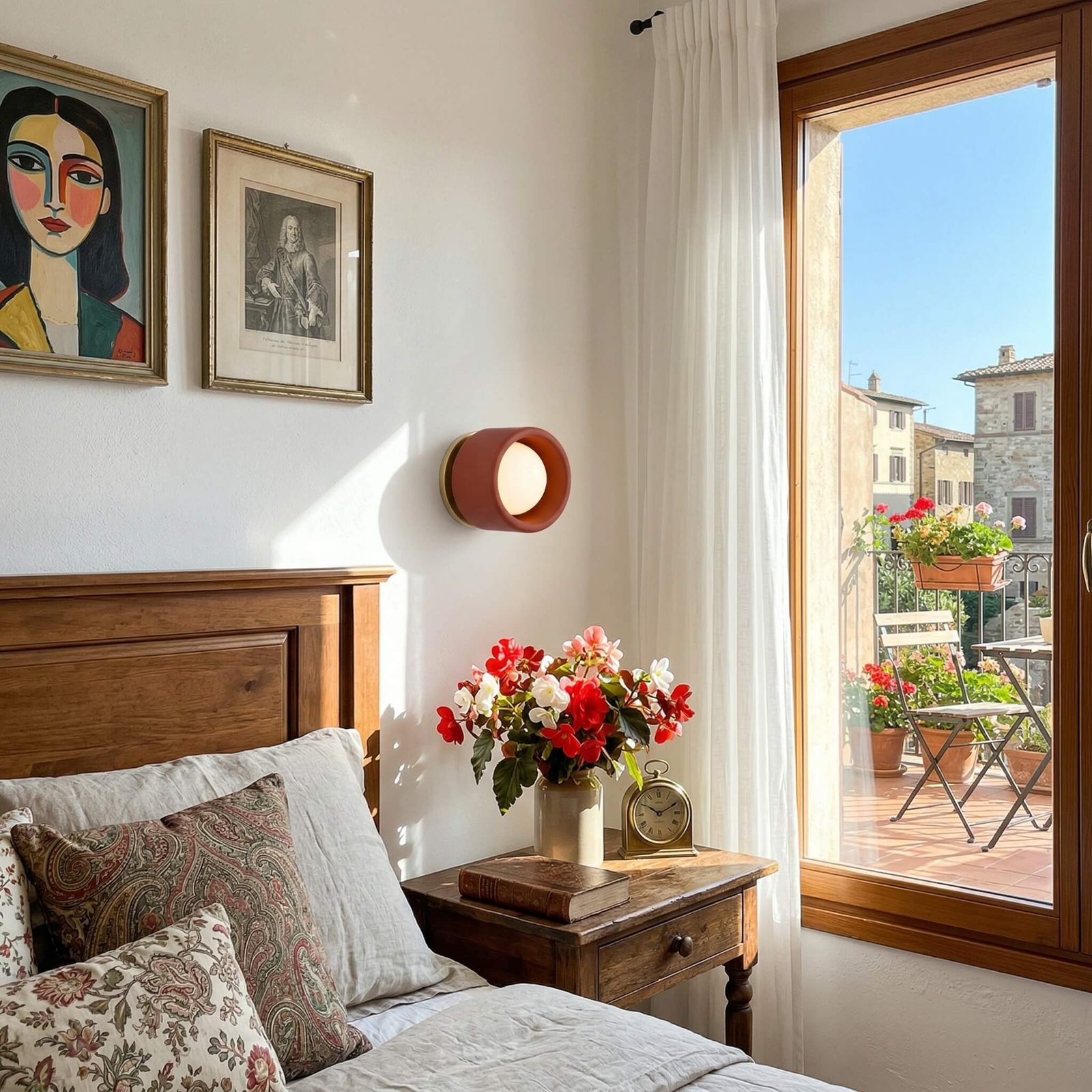 Cerova wall sconce in a dining setting