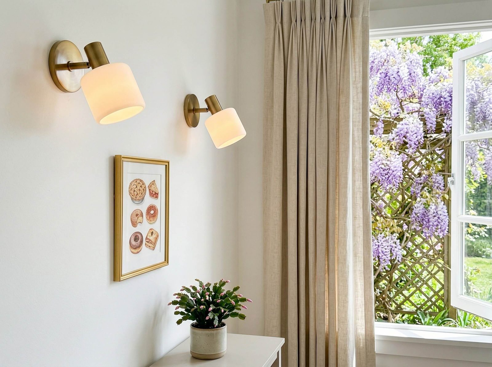 Cerova sconce in an entrance hall