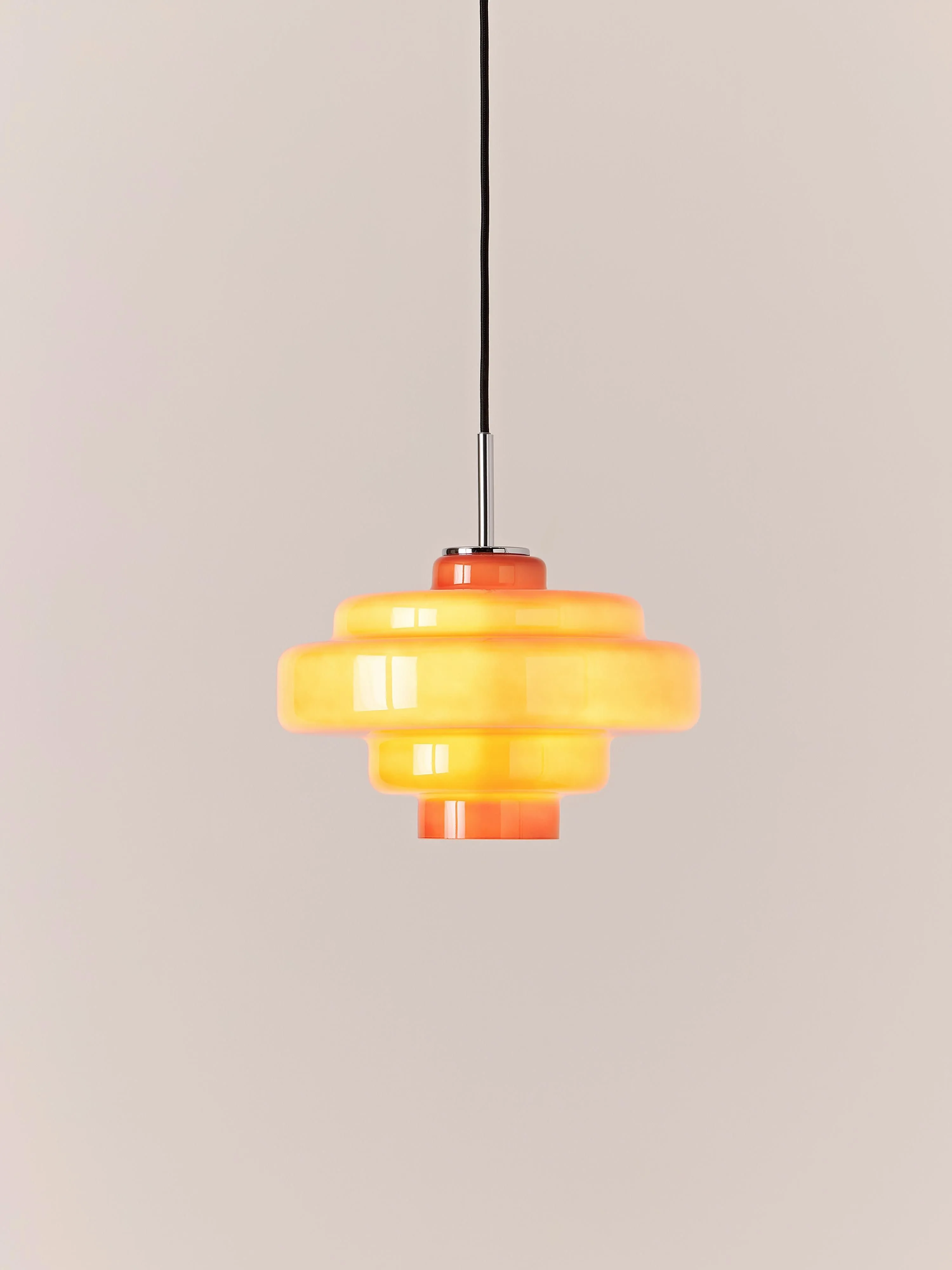 Koloro Colored Glass Shade Pendant Lamp – Adjustable Suspension Modern Interior Lighting Fixture 98