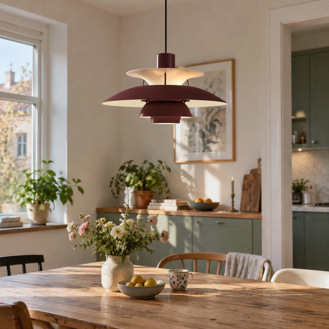 Classic Layered Shape Pendant Lamp 55