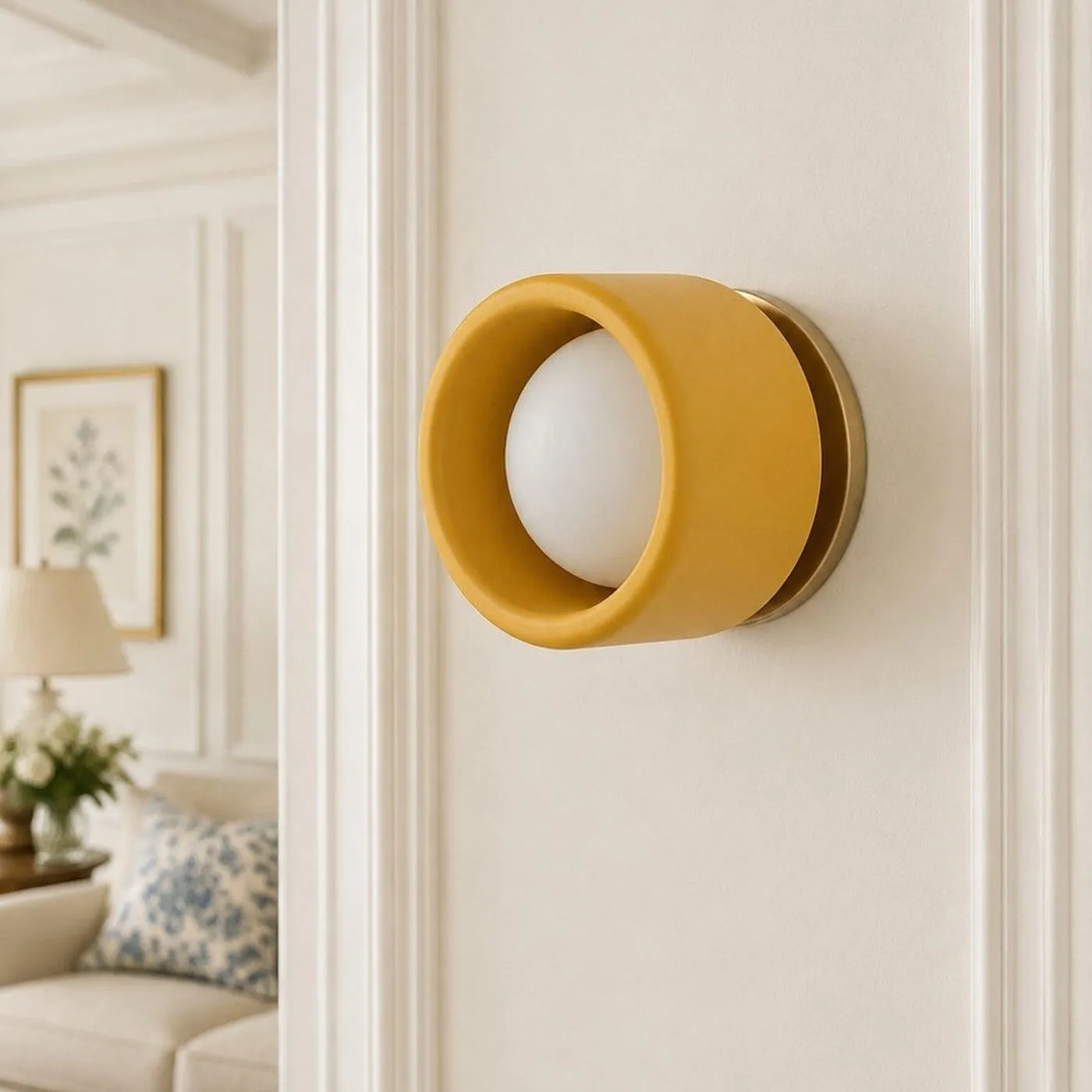 Cerova Modern Porcelain Pivoting Wall Sconce