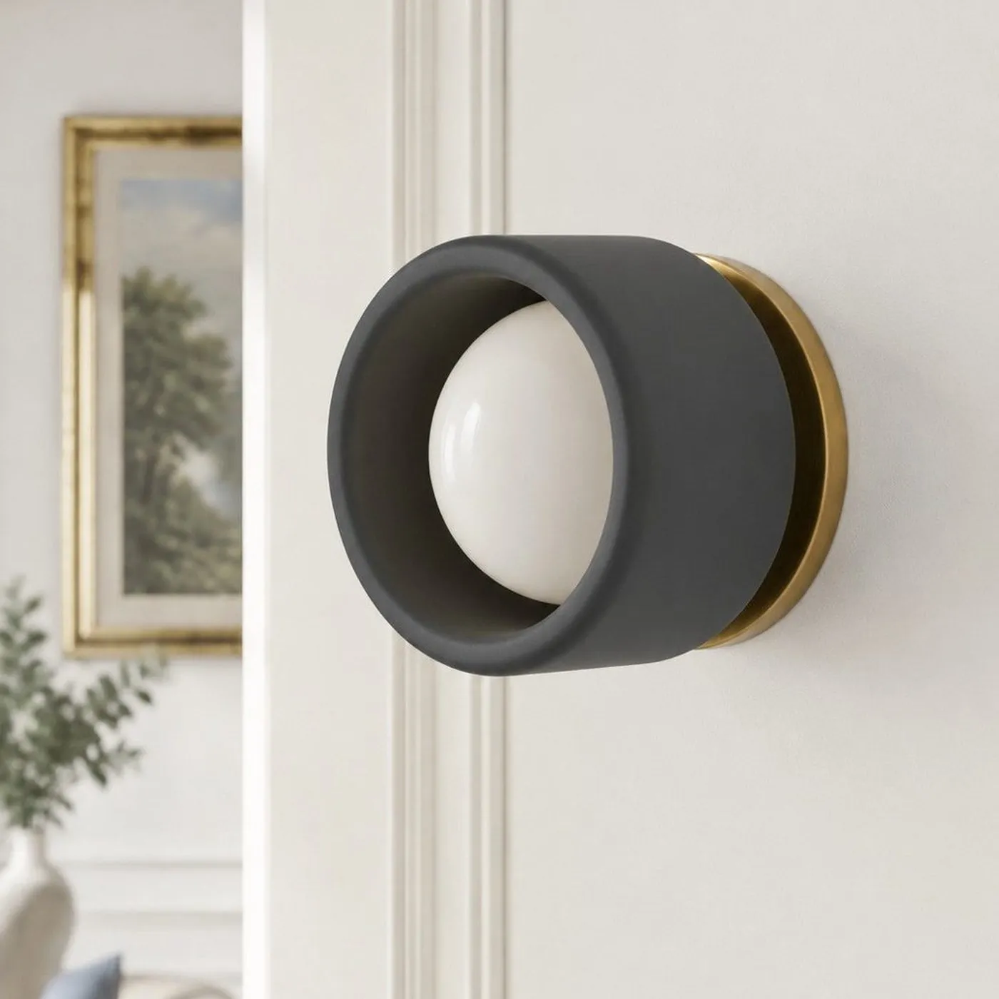 Cerova Modern Porcelain Pivoting Wall Sconce