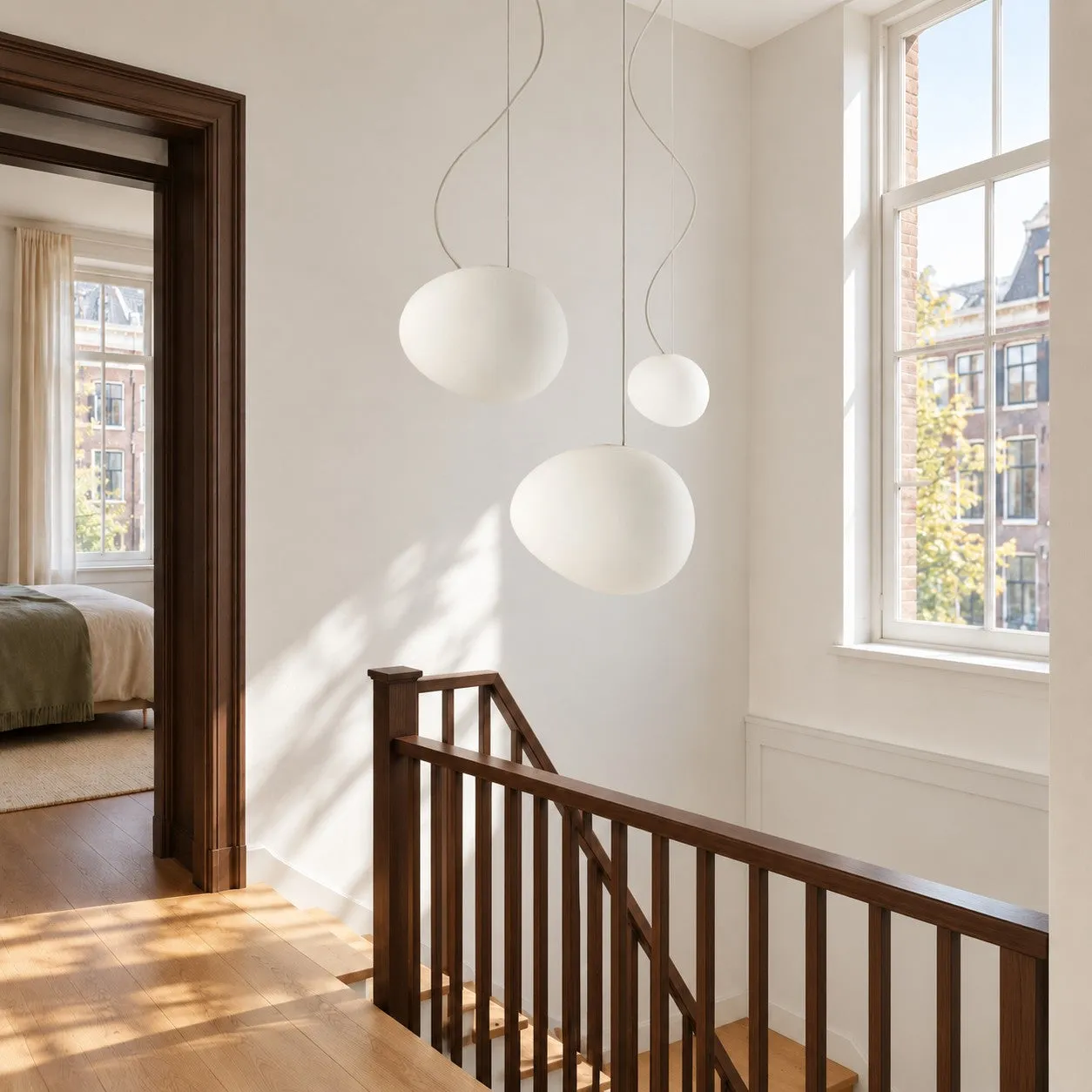 Stonea Milk Glass Pendant Light for Modern Interior Spaces