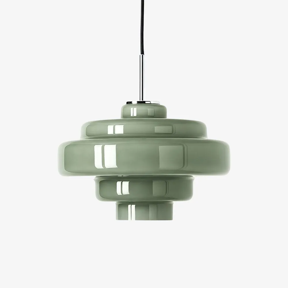 Koloro Colored Glass Shade Pendant Lamp – Adjustable Suspension Modern Interior Lighting Fixture 39
