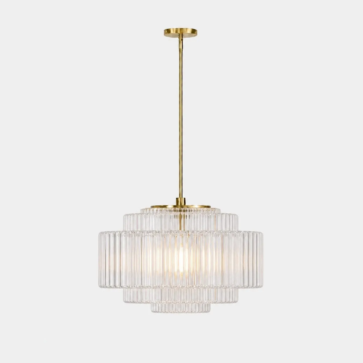 Ribbed Glass Small