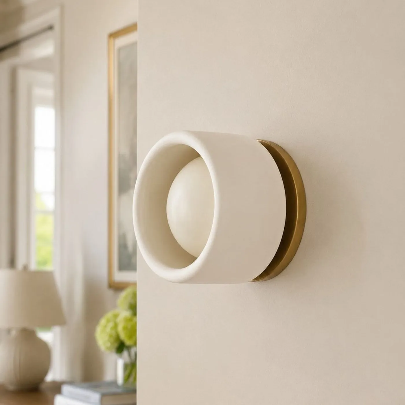 Cerova Modern Porcelain Pivoting Wall Sconce