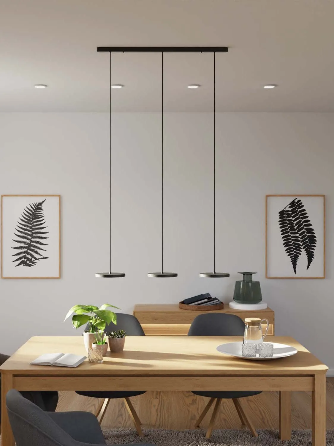 Minimalist Multi Head Pendant Light – Circular Design for Kitchen 3