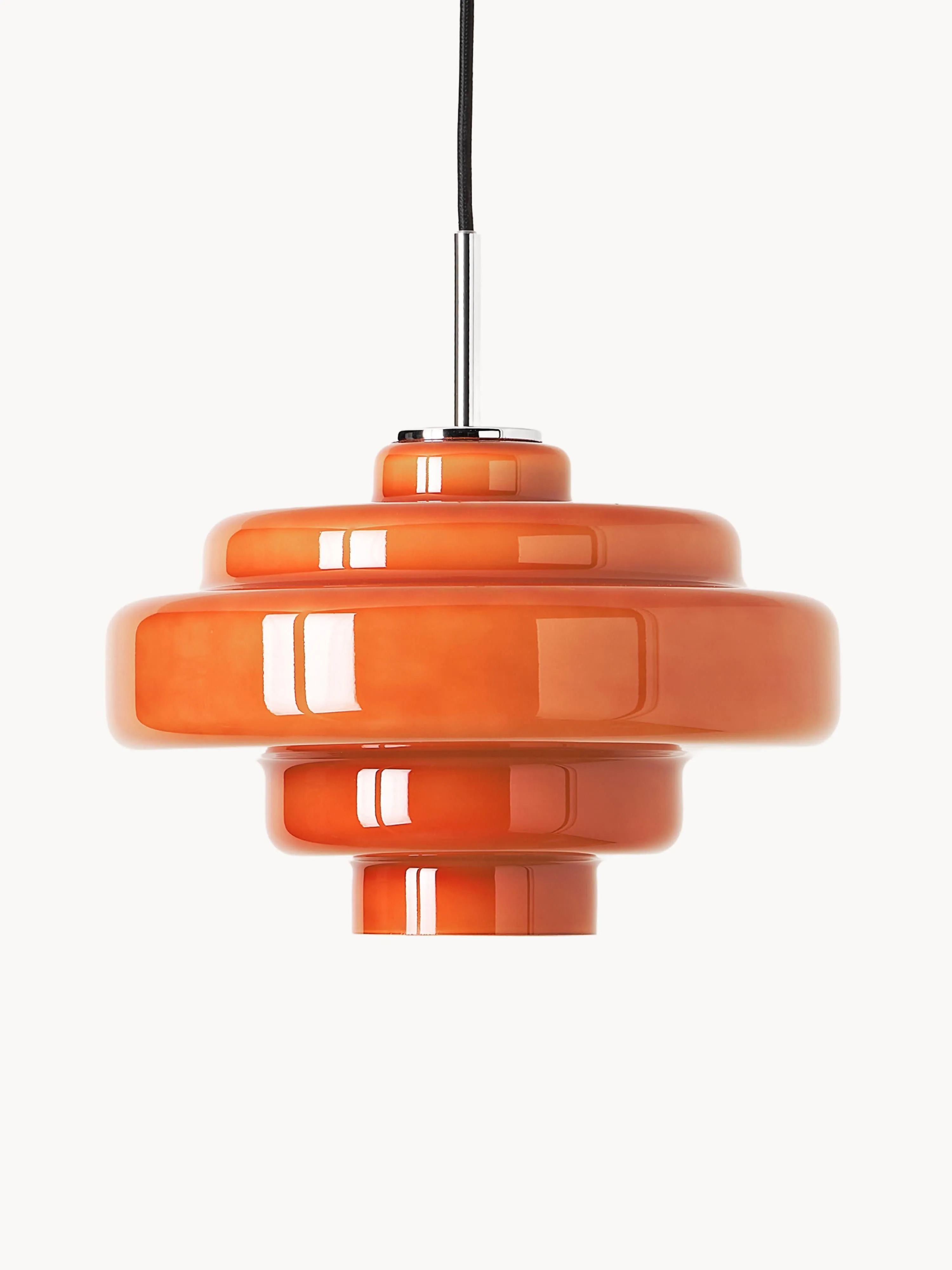 Koloro Colored Glass Shade Pendant Lamp – Adjustable Suspension Modern Interior Lighting Fixture 94