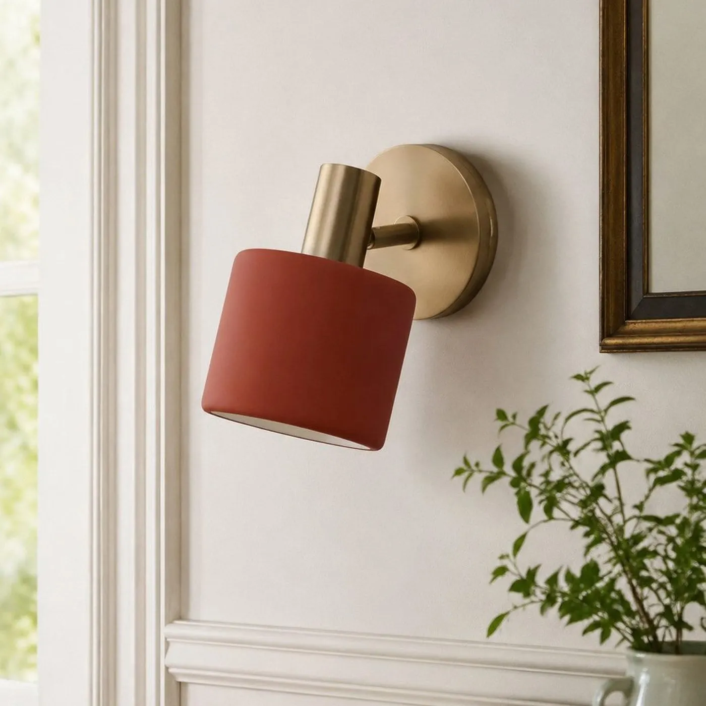 Cerova Modern Porcelain Pivoting Wall Sconce