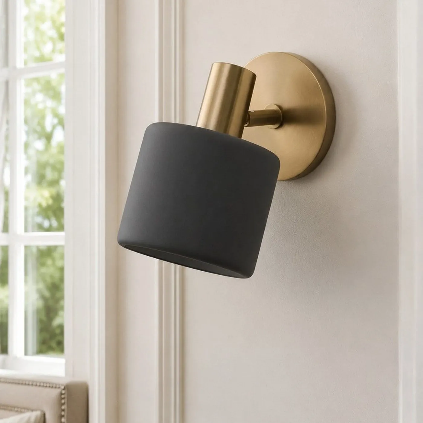 Cerova Modern Porcelain Pivoting Wall Sconce