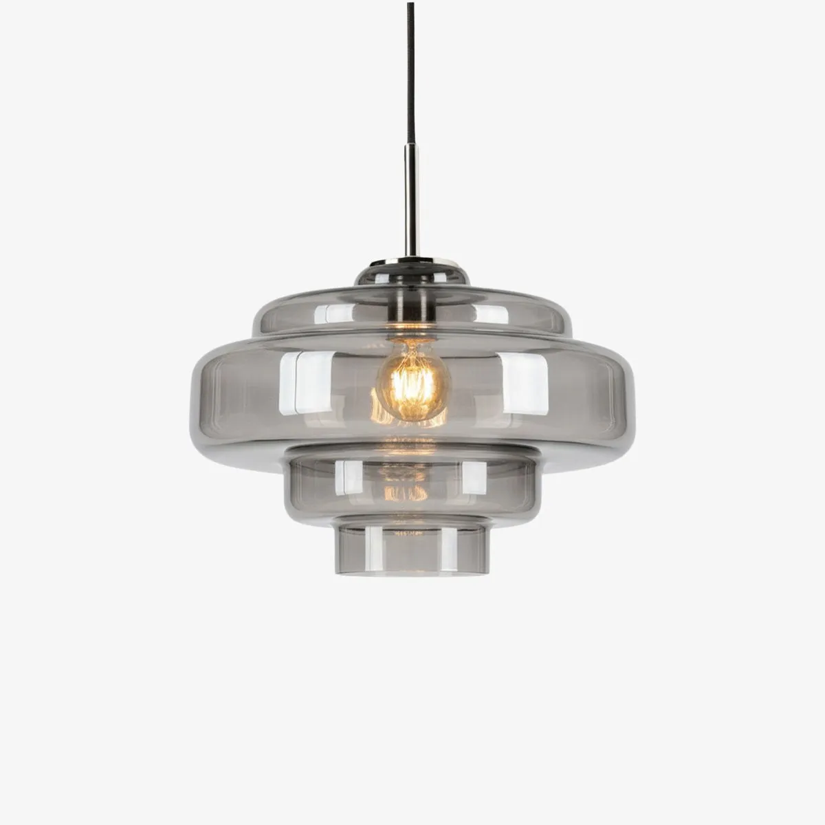 Koloro Colored Glass Shade Pendant Lamp – Adjustable Suspension Modern Interior Lighting Fixture 86