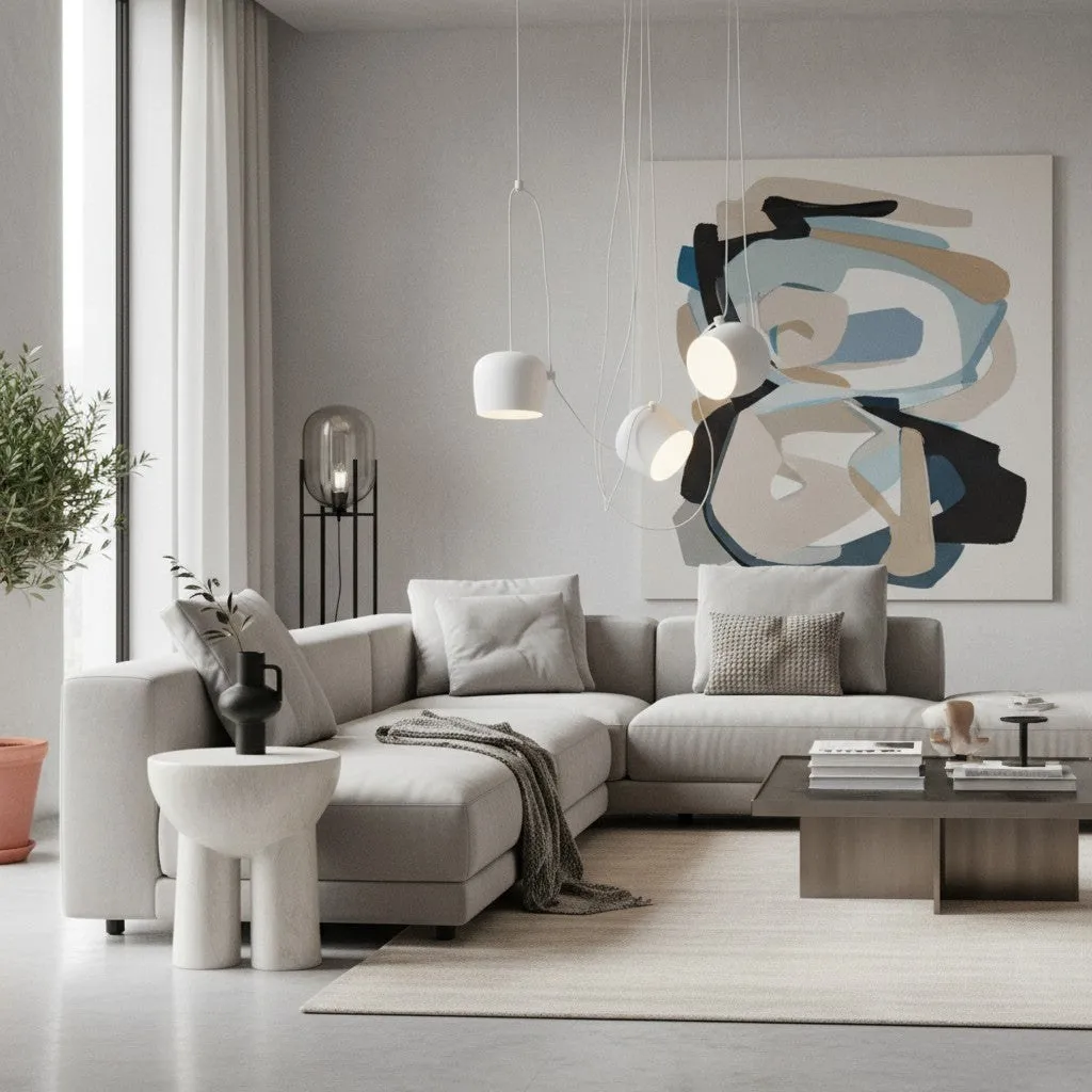 Axiomorna Minimalist Adjustable Modern Pendant Lamp - Sleek LED Hanging Light for Any Space N02 8